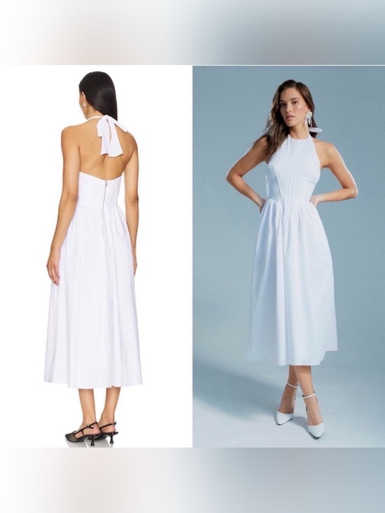 Bardot Dresses & Skirts - BARDOT WHITE HALTER MIDI DRESS